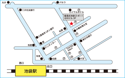 ひとりでできるもん　事務所MAP